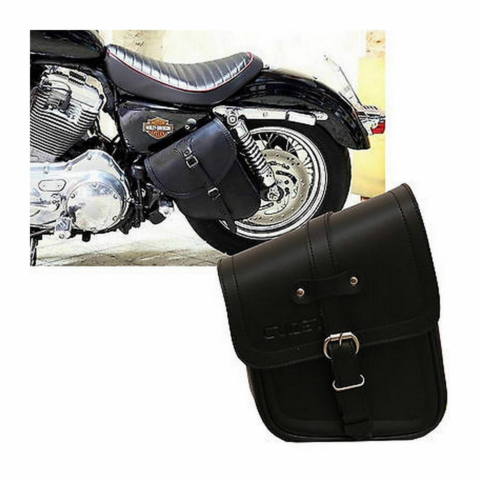 Borsa laterale moto custom Harley Davidson